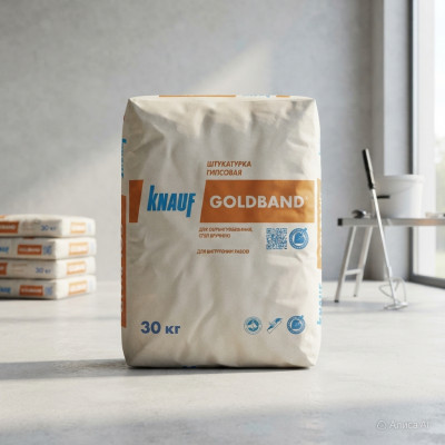 Штукатурка гипсовая Knauf Гольдбанд 30 кг
