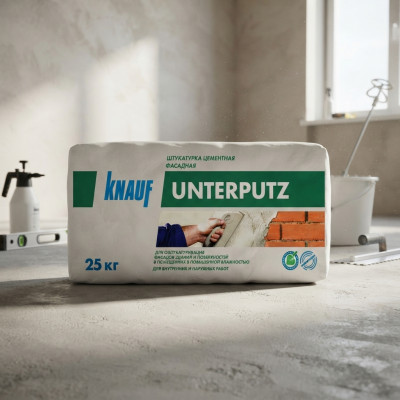 Штукатурка цементная фасадная Knauf Унтерпутц 25 кг