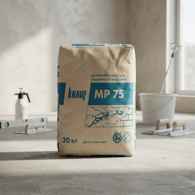 Штукатурка гипсовая машинного нанесения Knauf МП 75 30 кг
