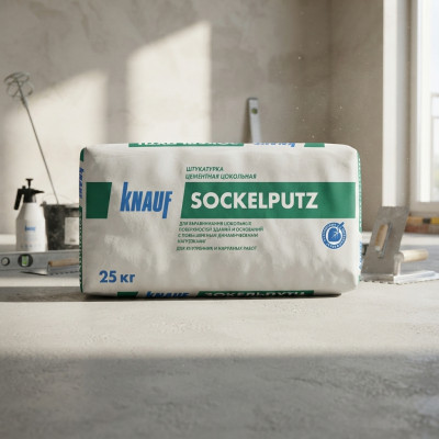 Штукатурка цементная цокольная Knauf Зокельпутц 25 кг