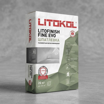  Шпатлевка Litokol Litofinish Fine Evo финишная серая 20 кг
