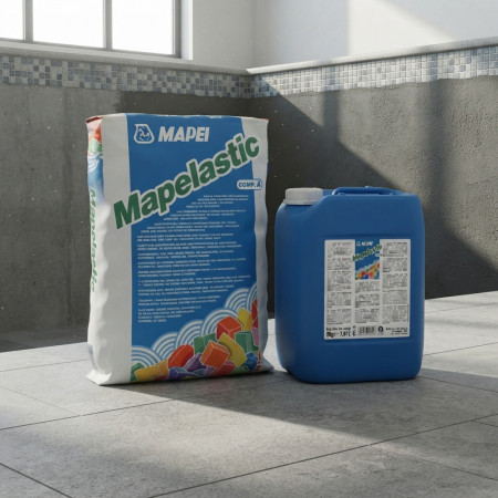 Гидроизоляция двухкомпонентная Mapei Mapelastic 32 кг