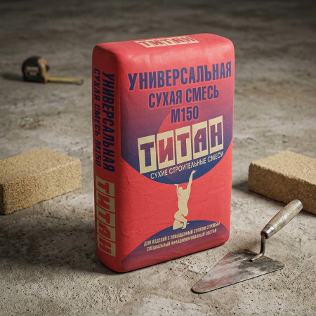 Сухая смесь универсальная М150 Титан 40 кг Сухая смесь универсальная М150 Титан 40 кг