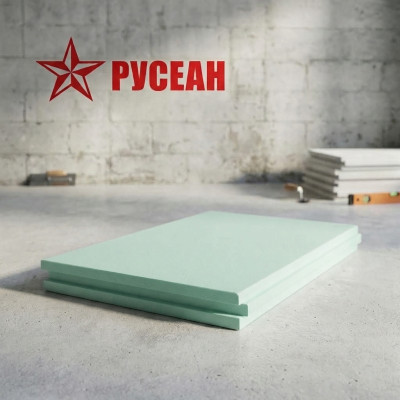Пазогребневая плита Русеан влагостойкая полнотелая 667х500х80мм