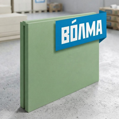 Пазогребневая плита  Волма полнотелая влагостойкая 667х500х80 мм