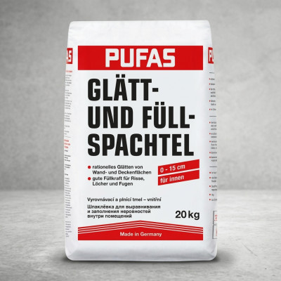 Шпатлевка гипсовая Pufas Glatt-und Fullspachtel 20 кг