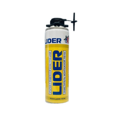 Очиститель монтажной пены LIDER 500гр