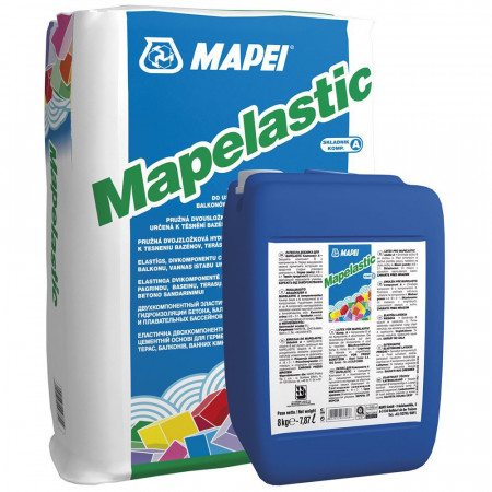 Гидроизоляция двухкомпонентная Mapei Mapelastic 32 кг
