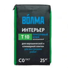 Клей для плитки цементный Волма-Интерьер 25 кг
