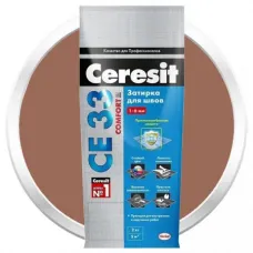 Затирка цементная для узких швов Ceresit СЕ33 Comfort Какао 2 кг