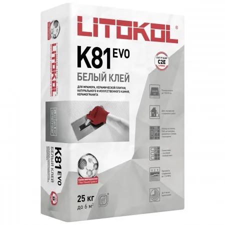 Клей для плитки Litokol Litoflex K81 25 кг