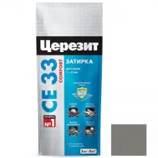 Затирка цементная для узких швов Ceresit СЕ33 Comfort Антрацит 2 кг