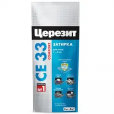 Затирка цементная для узких швов Ceresit СЕ33 Comfort белая 5 кг