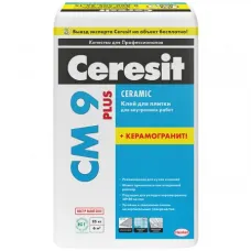 Клей для плитки Ceresit CM 9 Plus 25 кг