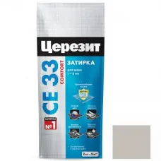 Затирка цементная для узких швов Ceresit СЕ33 Comfort серебристо-серая 2 кг