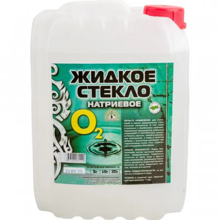 Жидкое стекло "О2" 10л