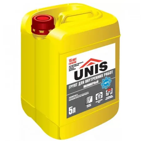 Грунтовка Юнис Грунт для внутренних работ 10 л Грунтовка Юнис Грунт для внутренних работ 10 л