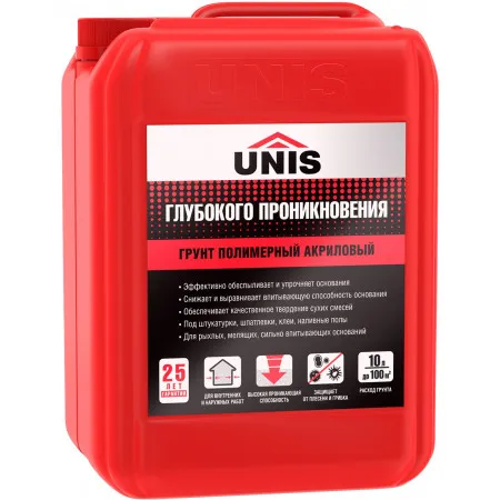 Грунтовка Юнис глубокого проникновения 10 л
