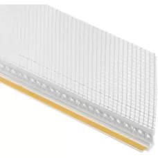 Профиль примыкания оконный самоклеящийся с сеткой 6 мм 2.4 м пластиковый