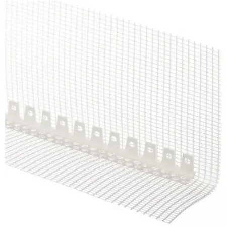 Профиль углозащитный с сеткой арочный 100х150 мм 2,5 м пластиковый Профиль углозащитный с сеткой арочный 100х150 мм 2,5 м пластиковый