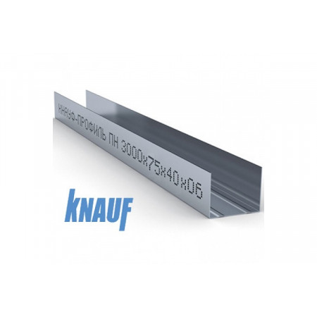 Профиль направляющий ПН-4 Кнауф 75х40х0,6 мм L=3м