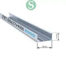 Профиль потолочный ПП Кнауф 60х27х0,6 мм L=4м