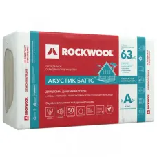 Базальтовая вата Rockwool Акустик Баттс 1000х600х100 мм 5 плит в упаковке