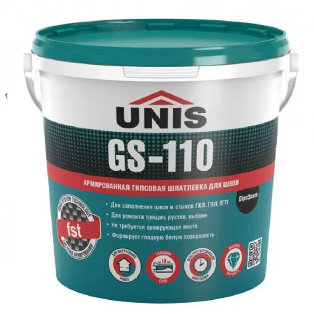 Шпатлевка для швов ГКЛ Unis GS-110 Gips Seam 15 кг