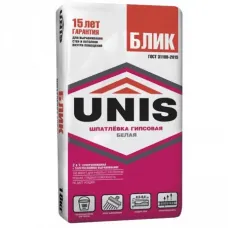 Шпатлевка гипсовая Unis Блик 18 кг