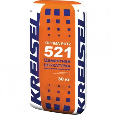 Штукатурка цементная Kreisel Optima-Putz 521 машинного нанесения 30 кг