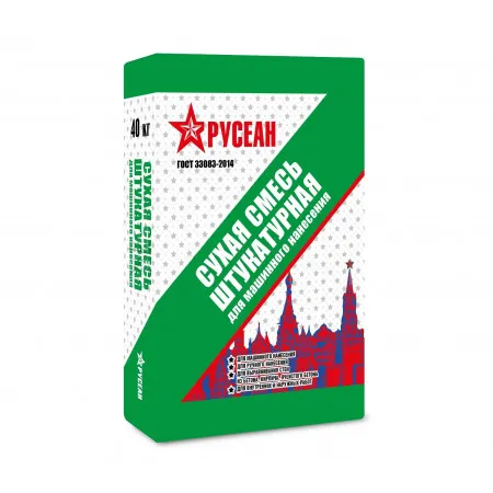 Штукатурная сухая смесь для машинного нанесения Русеан 40 кг