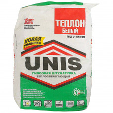 Штукатурка гипсовая теплосберегающая Unis Теплон белая 30 кг