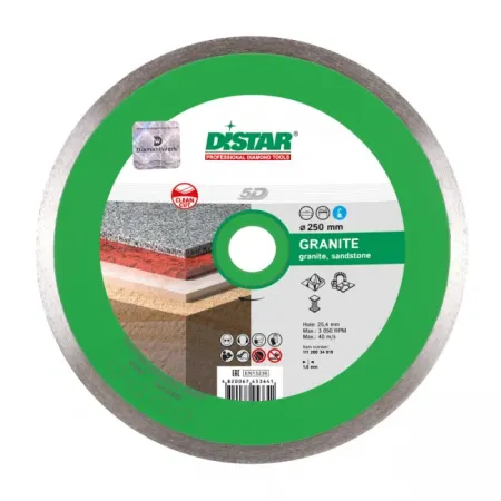 Диск алмазный по граниту 250х1,6х10х25,4 Distar Granite 5D 11120034019