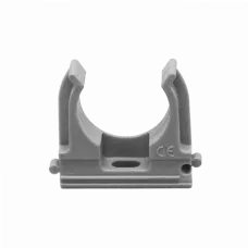 Крепеж-клипса для труб для прямого монтажа Промрукав серая в п д16 100 шт