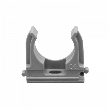 Крепеж-клипса для труб для прямого монтажа Промрукав серая в п д16 100 шт