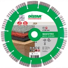 Диск алмазный по граниту 230х2,6/1,8х12х22,23-16 Maestro 1A1RSS/C3-W Distar 12315051017
