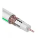 Коаксиальный кабель SAT 703 B,75 Ом, Cu/, PVC, цвет белый