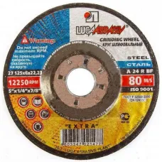 Круг шлифовальный 230х6х22,23 Луга-Абразив (A24, тип 27) по металлу