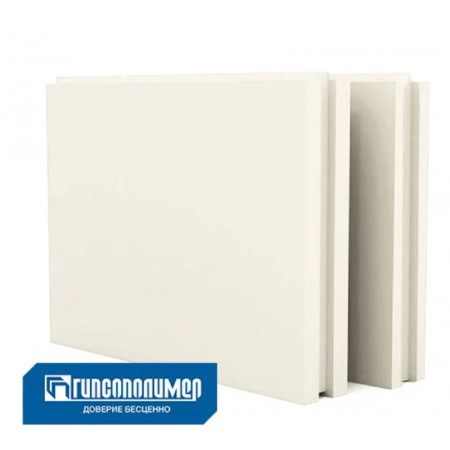 Пазогребневая плита Гипсополимер 667х500х100 мм