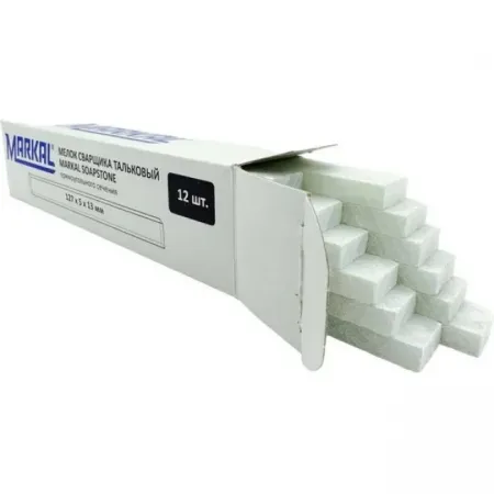 Мелок сварщика Markal Soapstone тальковый, 127x13x5 мм, упаковка 12 шт. 80129 Мелок сварщика Markal Soapstone тальковый, 127x13x5 мм, упаковка 12 шт. 80129
