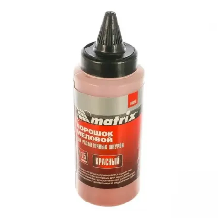 Красный меловой порошок для разметочных шнуров 115 г MATRIX 84858