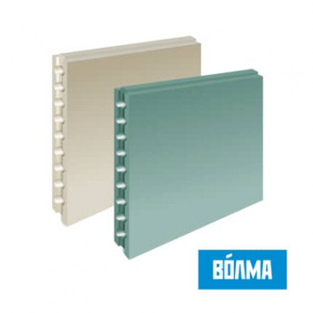 Пазогребневая плита Волма пустотелая влагостойкая 667х500х80 мм